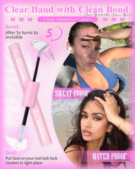 Wtvane lash cluster tweezers aid precise at-home application