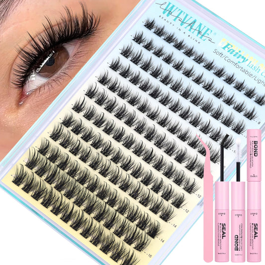 Wtvane lash clusters wispy bundle adds natural feathered volume.