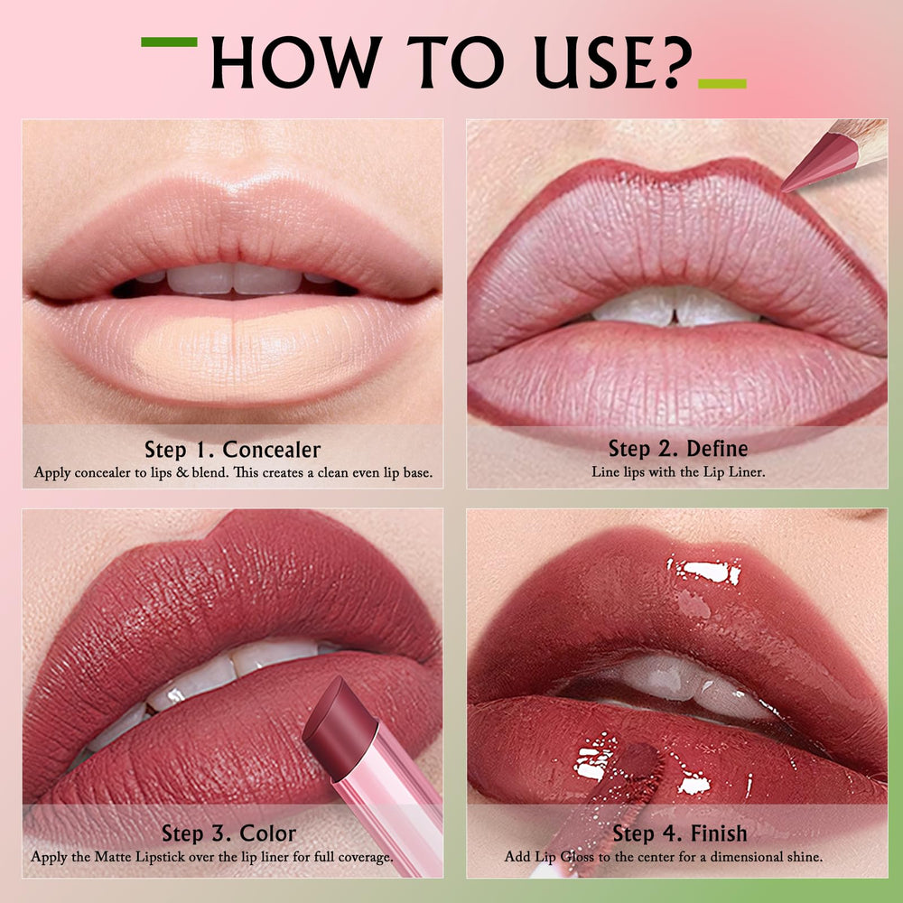 Wugbc Matte finish provides bold color with long-lasting wear.