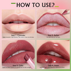 Wugbc Matte finish provides bold color with long-lasting wear.