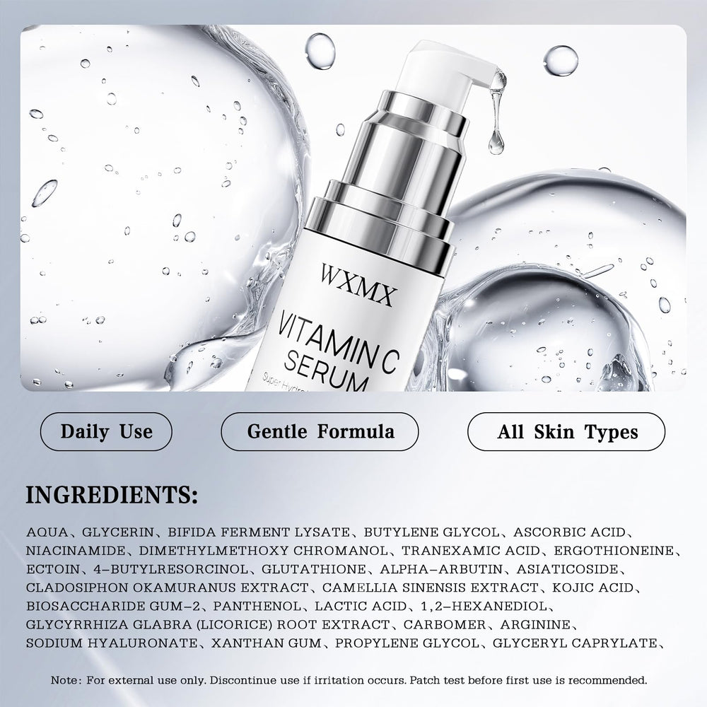 WXMX Super C Serum on dark spots with brightening effect