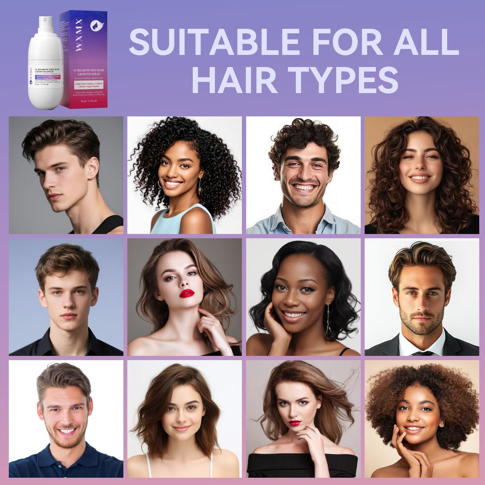 WXMX W-Regrow Pro is suitable for all hair types