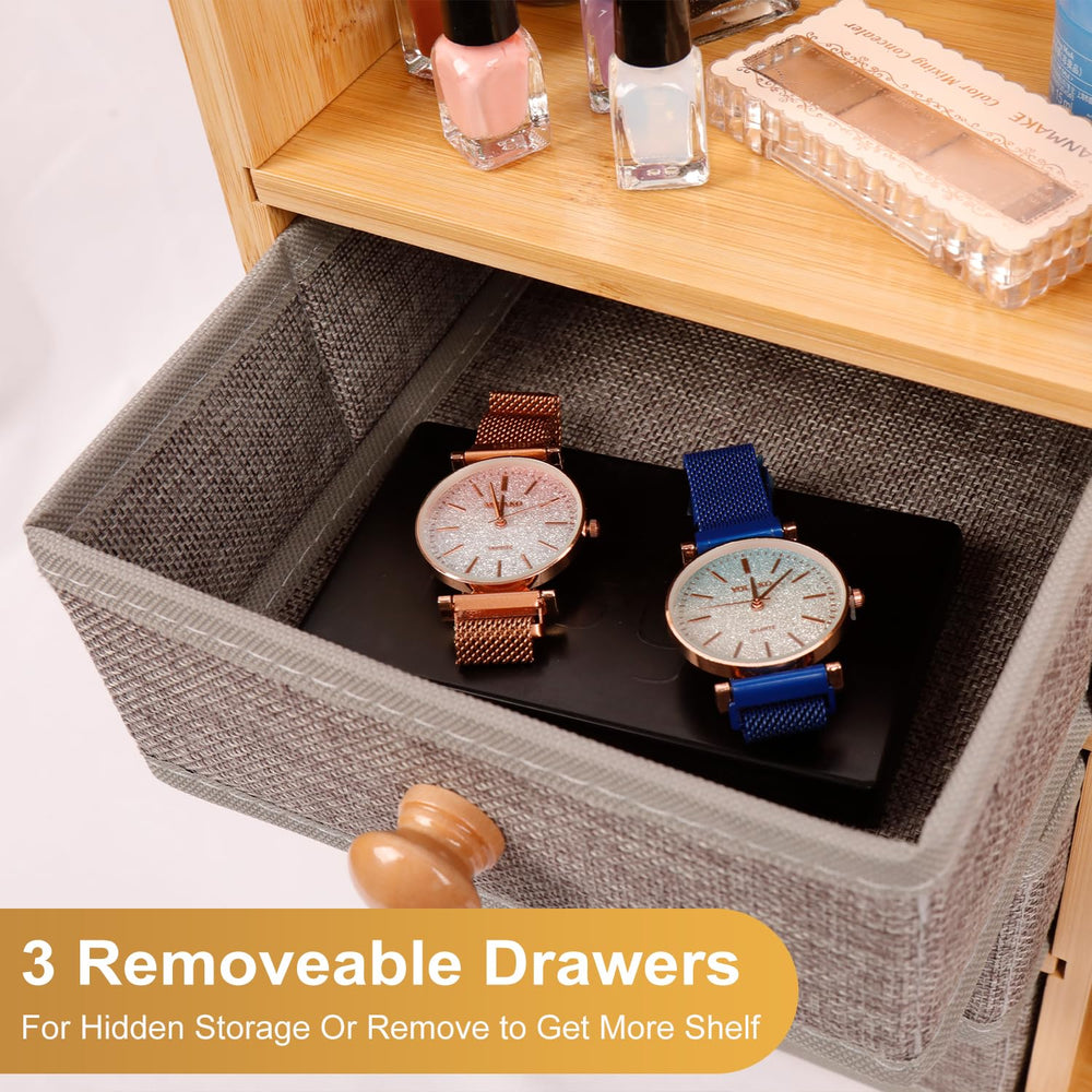 X-cosrack water-resistant bamboo handles humidity in bathroom vanity