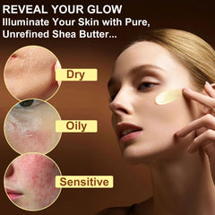 Xaarty Shea Butter usage in hair and skin care routine.