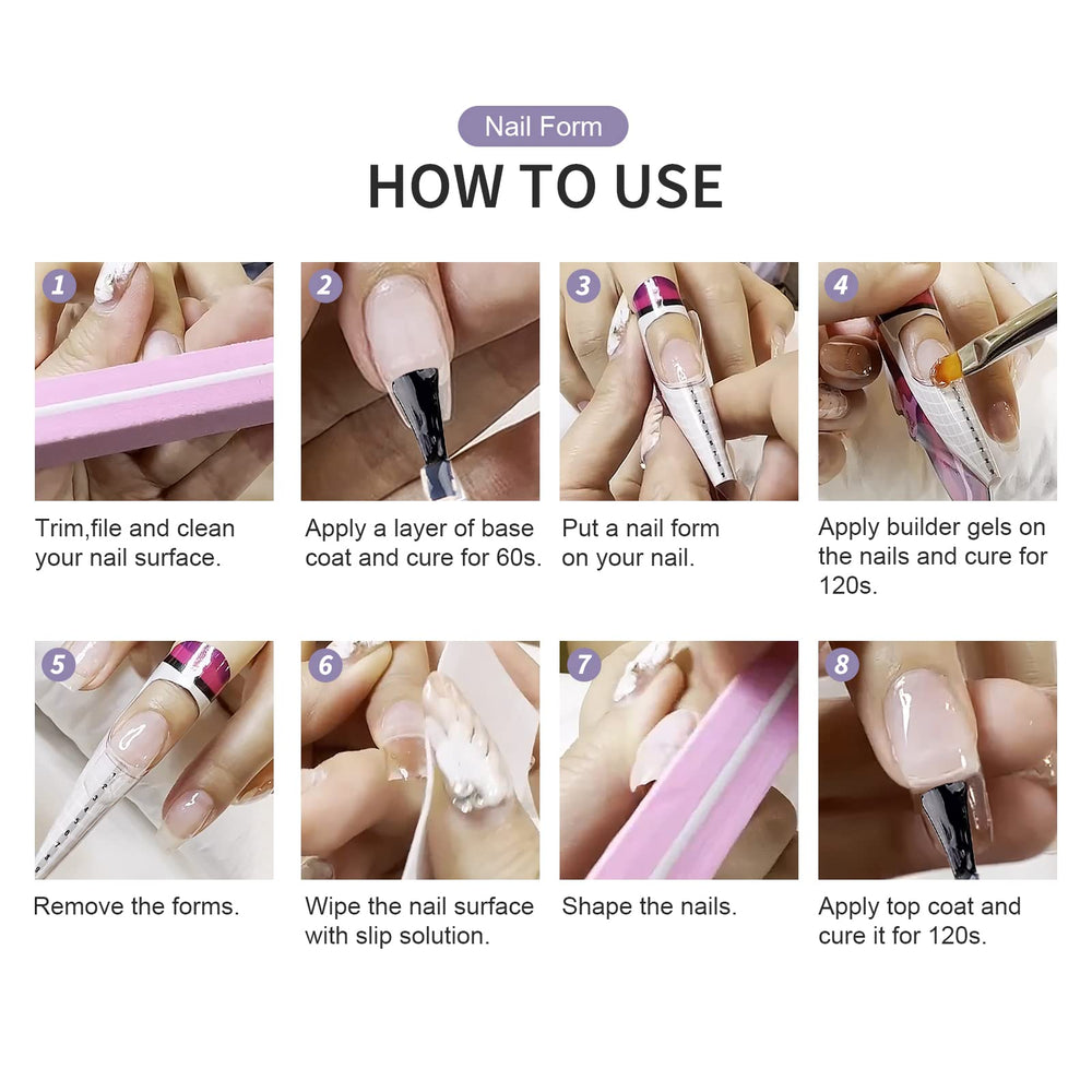X&D kit includes nail glue gel for secure adhesion and reliable builds.
