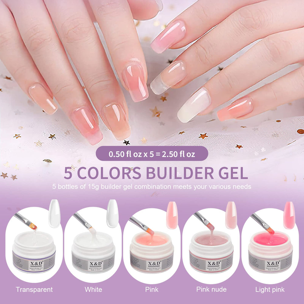 X&D dual forms for precise nail extensions and smooth shaping.