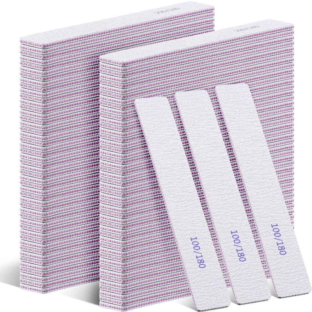 Xinnun nail files 100/180 grit for precise shaping and smoothing.