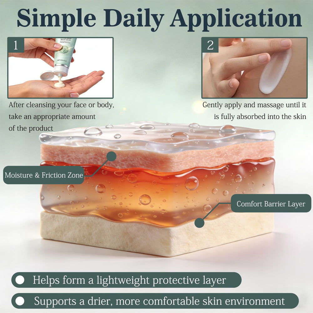 XiuFa underarm-area use showing discreet daily care for moisture and friction.