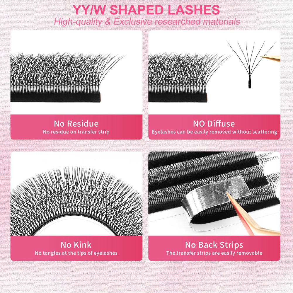 XIUSUZAKI mixed 8-15mm lashes for versatile looks.