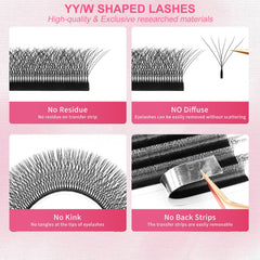 XIUSUZAKI mixed 8-15mm lashes for versatile looks.