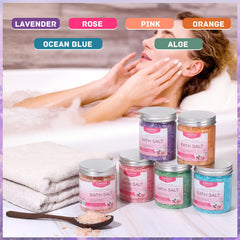 XIWEIOO bath salt kit rose bottle enhances relaxation and skin softness