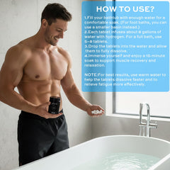 XLEMLAB magnesium-based formula supporting skin softness during soak.
