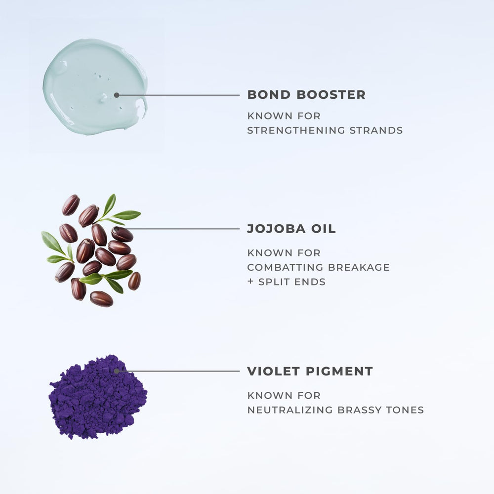 Applying conditioner to damp hair with XMONDO for nourishment.