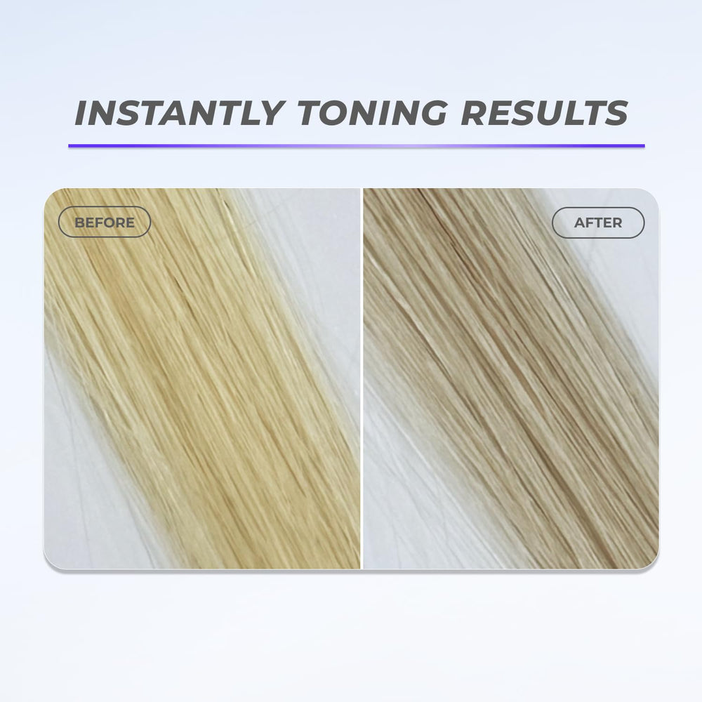 XMONDO bottle highlighting brassy tones in hair