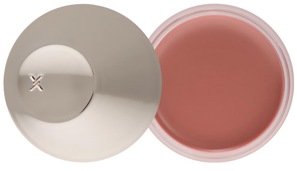 XOUL Ever Moist Volume Lip Balm shell blush close-up showing long-lasting hydration and glossy shine.