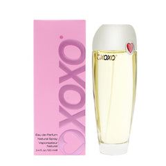XOXO Eau de Parfum bottle front view, delivers long-lasting fragrance for daily wear.