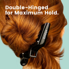 Xtava alligator hair clip with wide teeth for secure sectioning in thick hair
