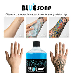 XTREME Blue Soap foamy application setup for easy coverage