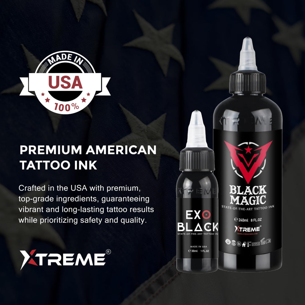 XTREME Tattoo Ink glides smoothly for precise line work