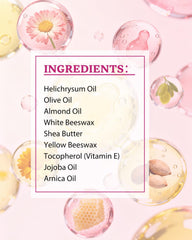XUEBEIK Helichrysum balm on elbows demonstrates multi-use body care