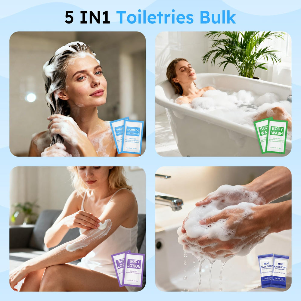 Xuezoioy mini shampoo 10ml, compact bottle ideal for guest rooms.