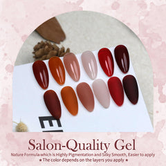 XunmotorYao red gel polish for bold, fashion-forward nails.