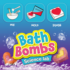 XX Bath Bombs Science Lab gift packaging for a STEM-themed present