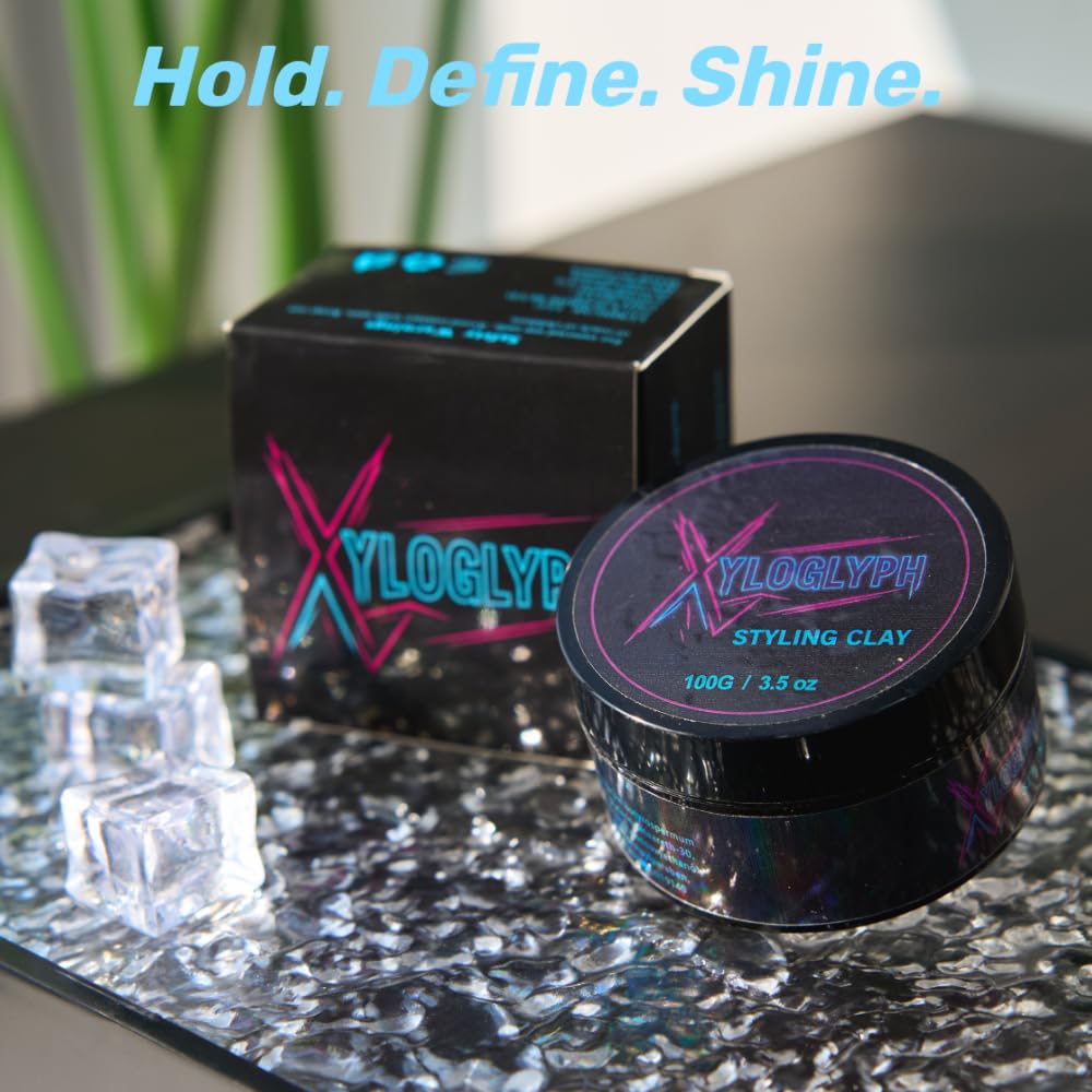 Xyloglyph Men's Hair Paste container close-up highlights premium texture for versatile styling.