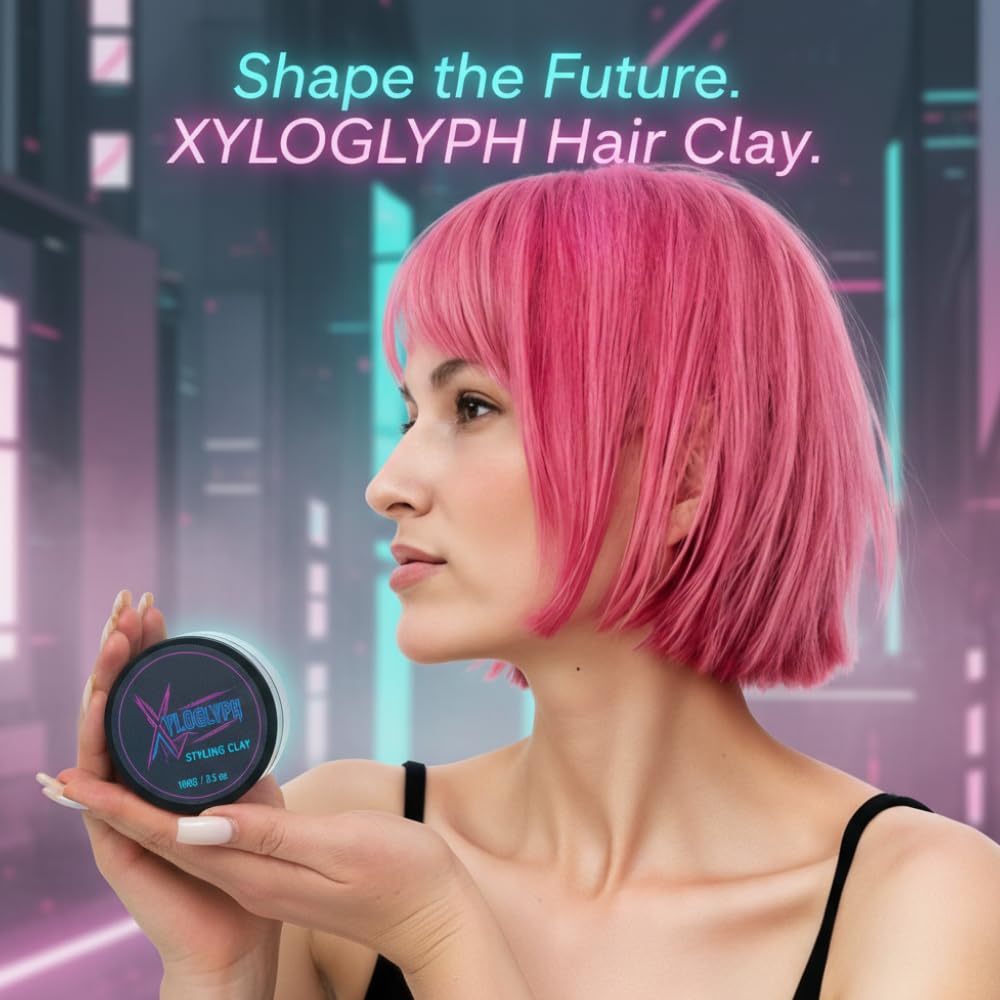 Xyloglyph Men's Hair Paste hands application demonstrates clean, residue-free washout.