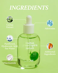 YADAH serum applied to the face during skincare routine