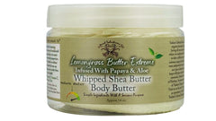 Yadain Lemongrass Extreme Body Butter jar front with whipped texture for hydration.