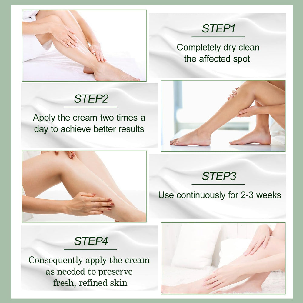 YAFUSIPE Urea Cream being applied to a dry heel for smoothing.