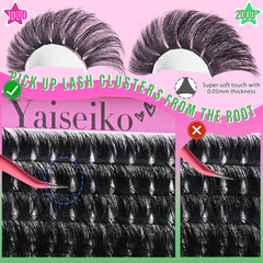 Yaiseiko natural matte black cluster fibers feel lightweight and natural