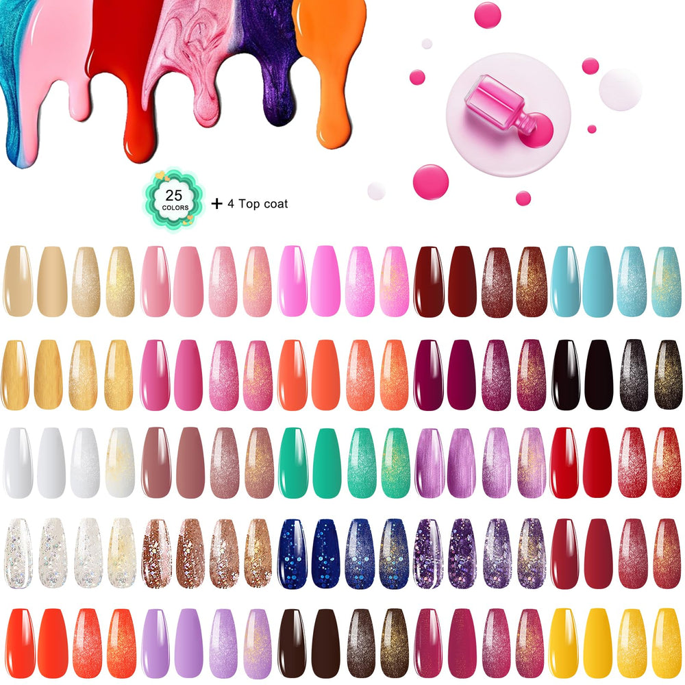 YALSYNY base coat and top coat duo for lasting shine and adhesion.