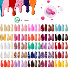 YALSYNY base coat and top coat duo for lasting shine and adhesion.