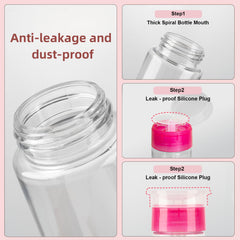 YAMYONE at-home nail removal setup with two pump bottles