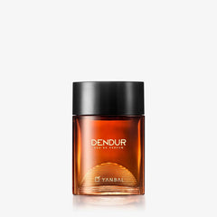 Yanbal Dendur cologne for men, close-up bottle, long-lasting spicy amber scent.