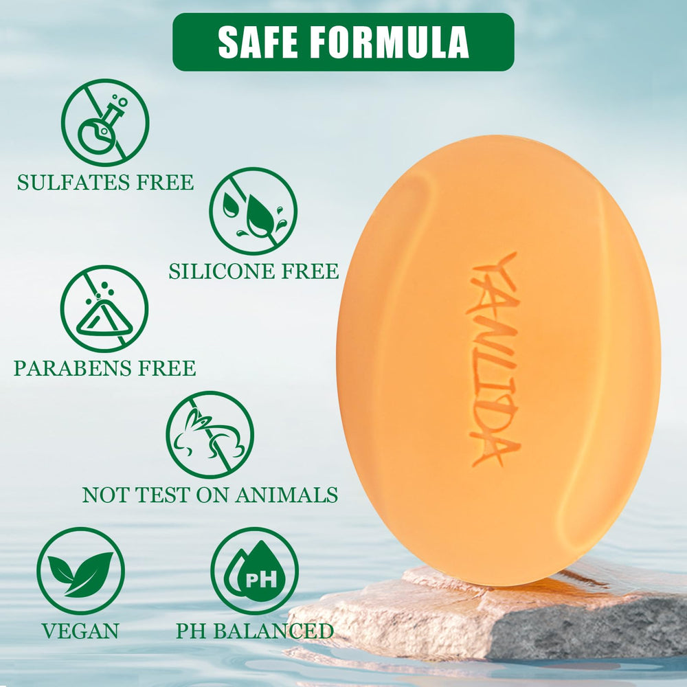 YANLIDA citrus shampoo bar for oil balance and dandruff relief