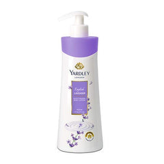 Yardley English Rose Lavender Lotion pump application demonstrates easy daily use and fragrance