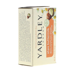 Yardley London bar soap lathering on hand for a soothing wash.