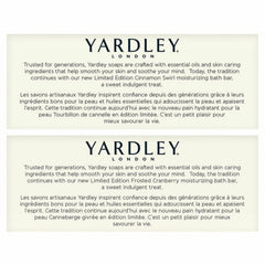 Yardley London gift-set of limited edition soaps for seasonal gifting.