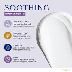YARELI magnesium cream lavender scent bottle for calming bedtime routine