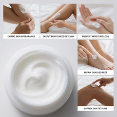 Yarmisun Urea Cream 40% heel close-up shows softness after massage.