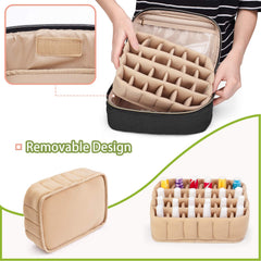 Yarwo nail polish bag in peach-skin fabric with soft touch and elegant finish