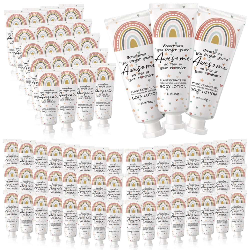 Yaryang valentines day lotion with boho rainbow pack, travel-friendly gift.