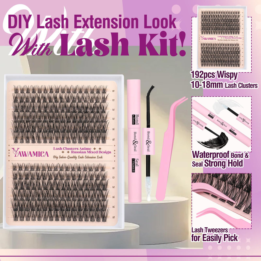 Yawamica baby-doll look clusters brighten eyes