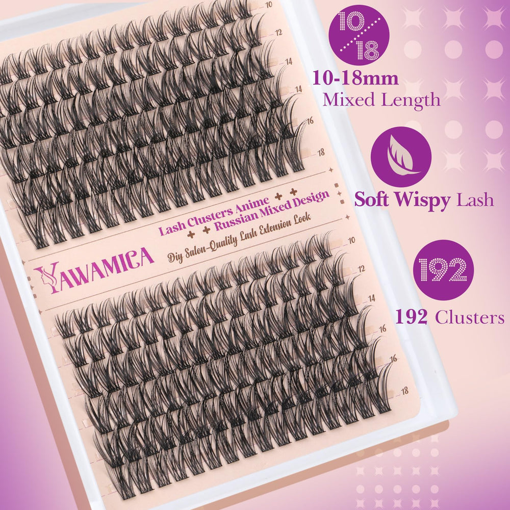 Yawamica cat-eye look clusters for dramatic outer corners