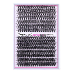 Yawamica DIY lash extension kit with 300pcs for at-home salon-like lashes.