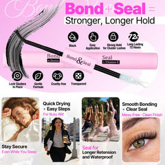 Yawamica lash brush for neat application and easy tool cleaning.