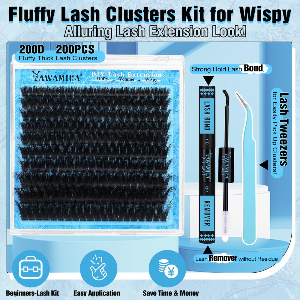 Yawamica soft fluffy faux mink lashes for comfortable wear